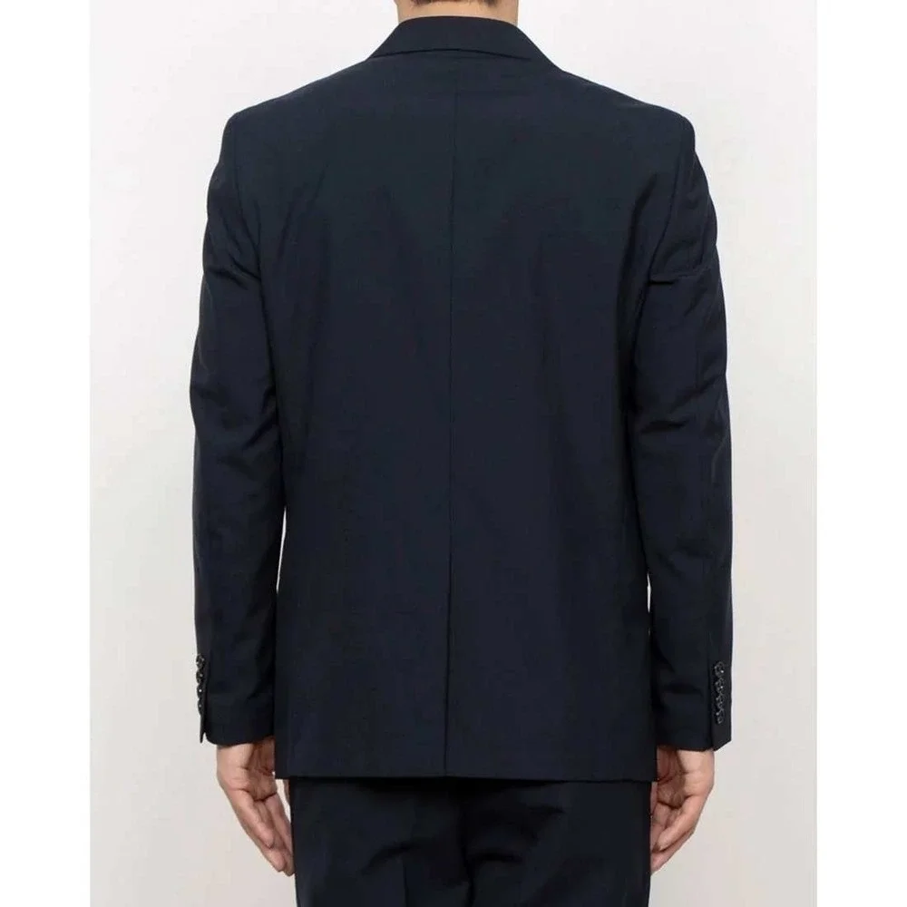 Comme Ca Ism Japanese Brand Mens Tropical Jacket Two Button Navy Suit Blazer / L